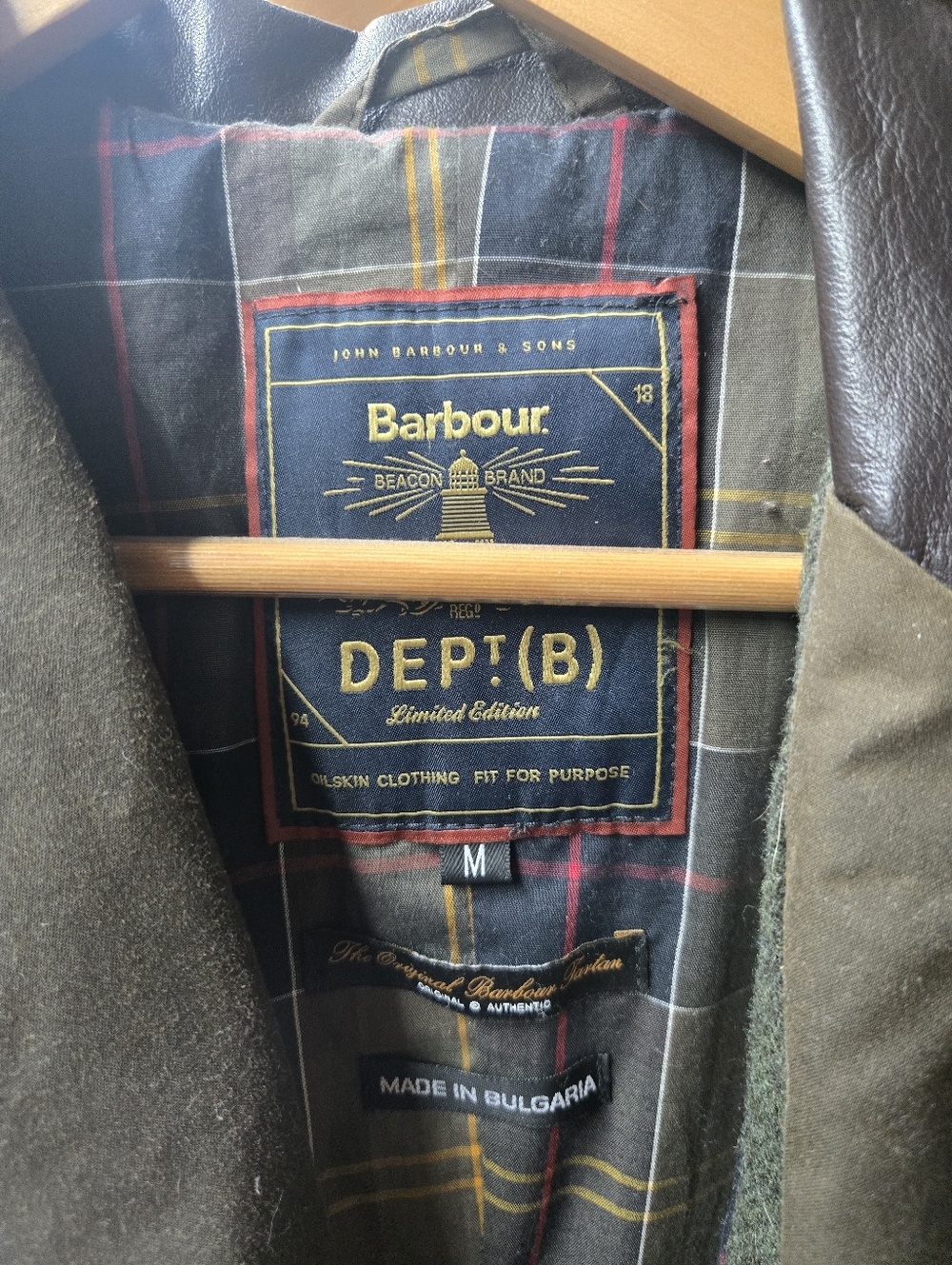 Barbour Waxed Cotton Jacket Dept.B Commander Beacon 007 Skyfall - Picture 3 of 6